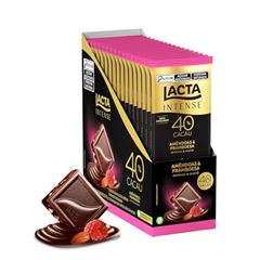 CHOC LACTA INTENSE NUTS 40% FRAMB 17X85G