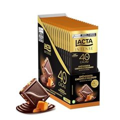 CHOC LACTA INTENSE NUTS 40% CARAM 17X85G