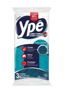 ESPONJA YPE ANTIBAC NAO RISCA 10X03UN