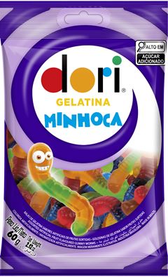 GELATINA DORI MINHOCA 60G