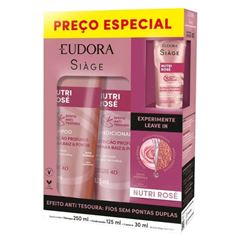 SIAGE KIT SH+COND+LAEVE NUTRI ROSE 405ML