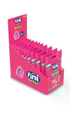 GELATINA FINI BEIJOS DE MORANGO 10X35G