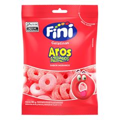 GELATINA FINI AROS DE MORANGO 80G