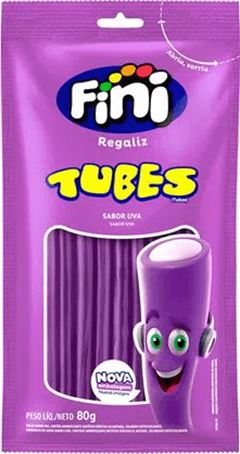 REGALIZ FINI TUBES UVA 80G