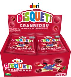 DISQUETI DORI CONF CRANBERRY CHOC 14X60G