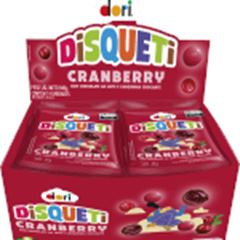 DISQUETI DORI CONF CRANBERRY CHOC 16X18G