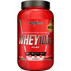 IM WHEY 100% PURE MORANGO POTE 900G