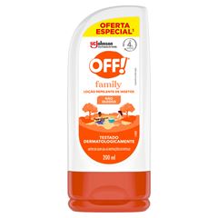 REPELENTE OFF LOCAO FAMILY 200ML PROMO