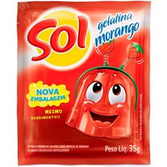 GELATINA SOL CX MORANGO 20G
