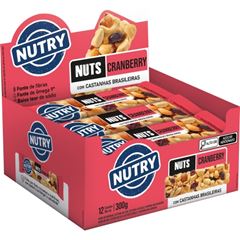 BAR NUTRY NUTS CRANBERRY 12X25G
