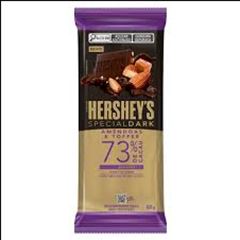 BARRA HERSHEY S DARK 73% AMENDOAS 17X80G