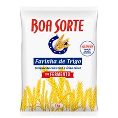 FAR DE TRIGO BOA SORTE C FERMENTO 1KG NV