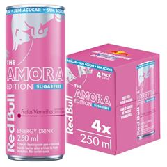 RED BULL AMORA SUGAR FREE PACK 4X250ML