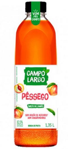 SUCO CAMPO LARGO PT PESSEGO E MACA 900ML