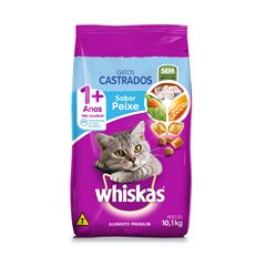 WHISKAS CASTRADOS PEIXE 10,1KG