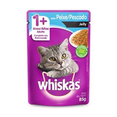 WHISKAS SACHE AD PEIXE JELLY 20X85G