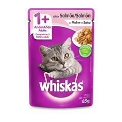 WHISKAS SACHE AD SALMAO MOL 20X85G