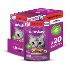 WHISKAS SACHE FIL CARN MOL 20X85G
