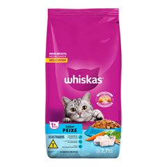 WHISKAS CASTRADOS PEIXE 2,7KG