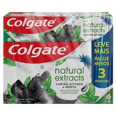 CR DENTAL COLGATE NATUR 3X90G CARVAO