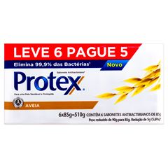 SAB PROTEX ANTIBAC 6X85G AVEIA PM