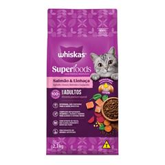 WHISKAS SUPERFOOD DRY AD SALMAO 2,7KG