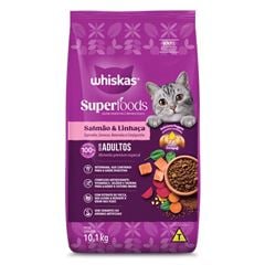 WHISKAS SUPERFOOD DRY AD SALMAO 10,1KG