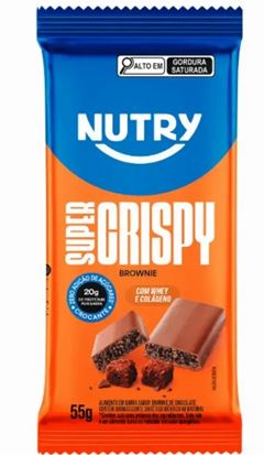 BAR NUTRY CRISPY ZERO BROWNIE 12X55