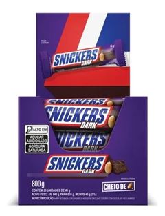 CHOC SNICKERS DARK 20X40G
