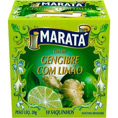 CHA MARATA GENGIBRE COM LIMAO 10X1.8G