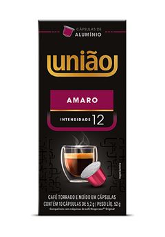 CAFE CAPSULA UNIAO AMARO 10X52G