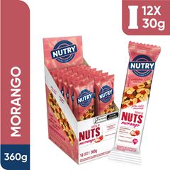 BAR NUTRY NUTS MORANGO 12X30G