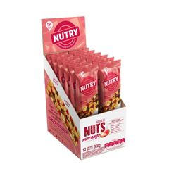 BAR NUTRY NUTS MORANGO 12X30G
